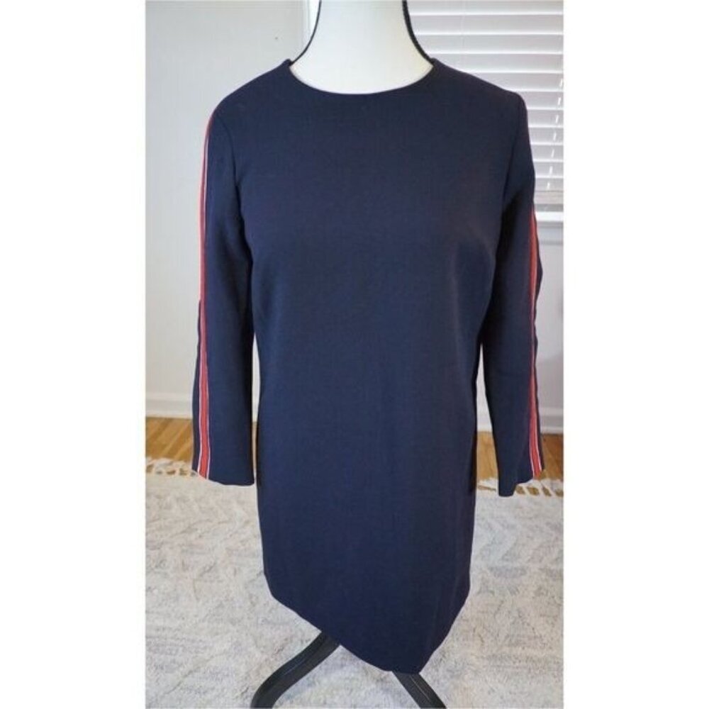 Banana Republic Navy Blue Long-Sleeve Shift Dress - Petite 0P - Picture 9 of 9